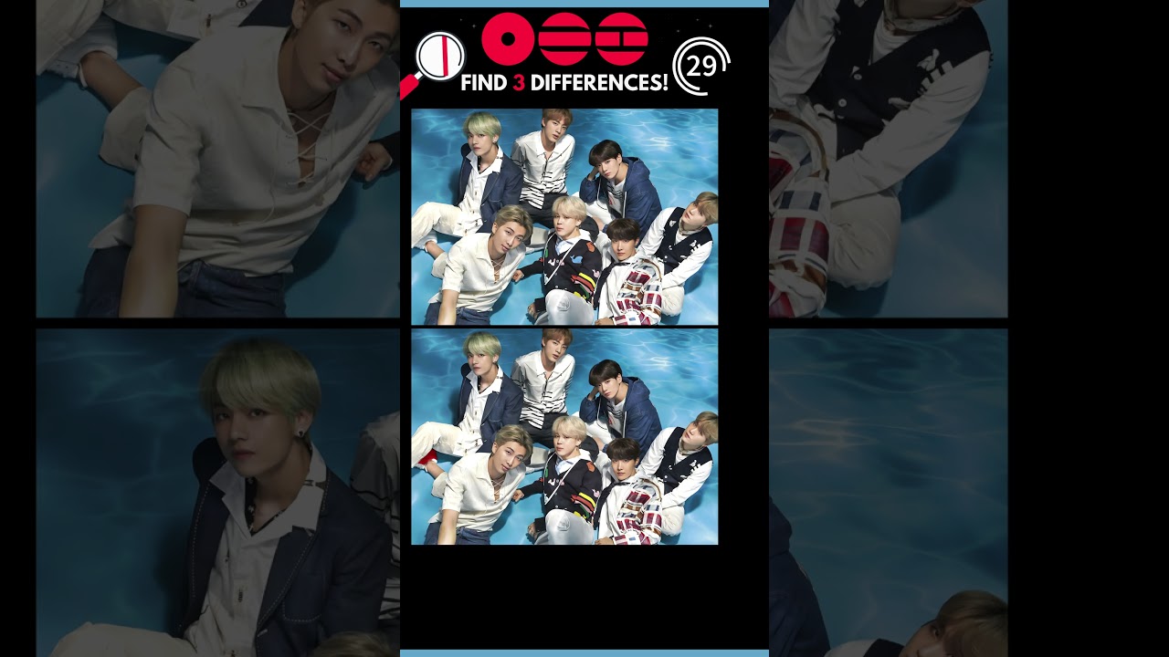Spot the Difference 👀 BTS Edition | Test Your Eyes! 