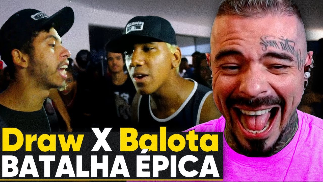 finalmente DRAW vs BALOTA | react BATALHAS DE RIMA ENGRAÇADAS