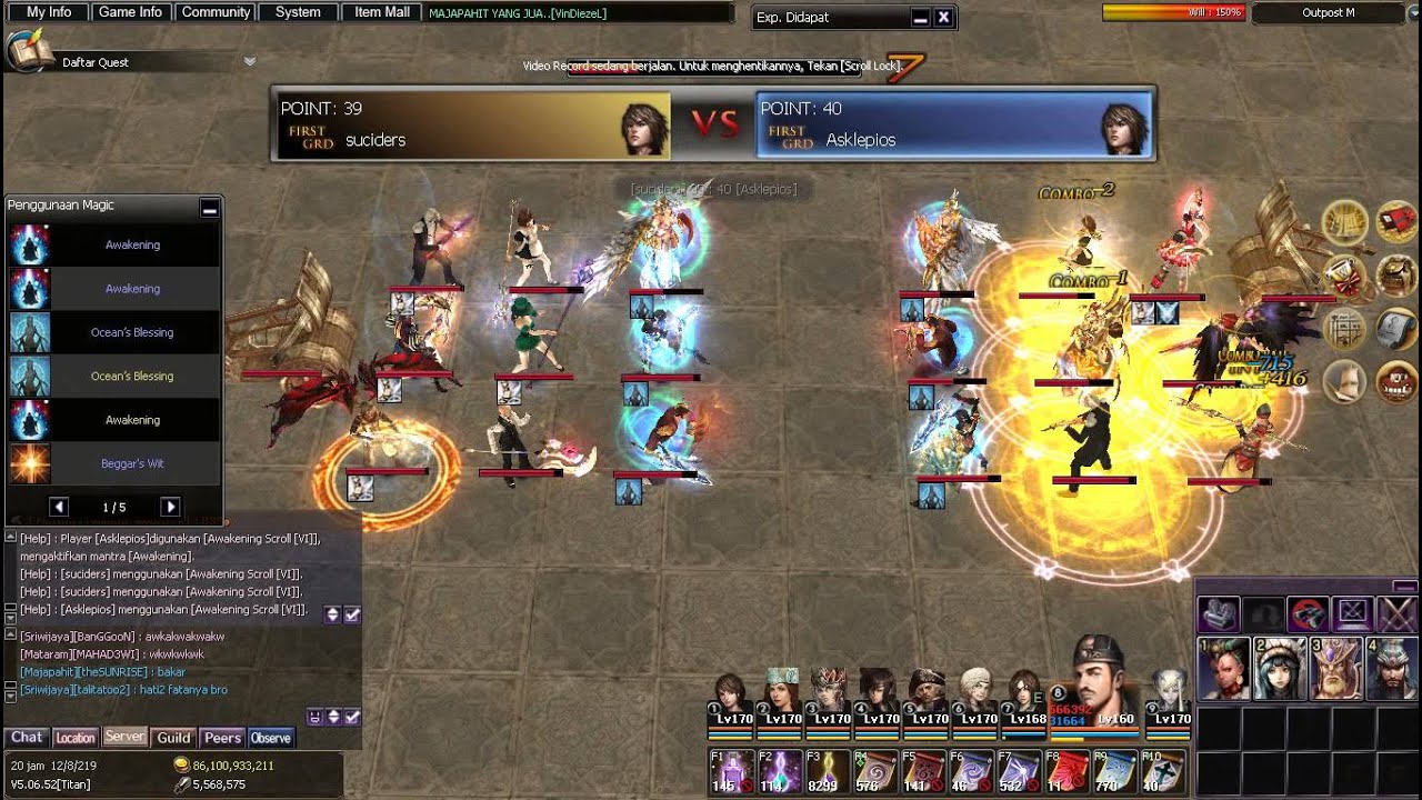 Titan Atlantica Online Indonesia March,06 2016,Final,suciders(Gun)VS Asklepios(Gun)