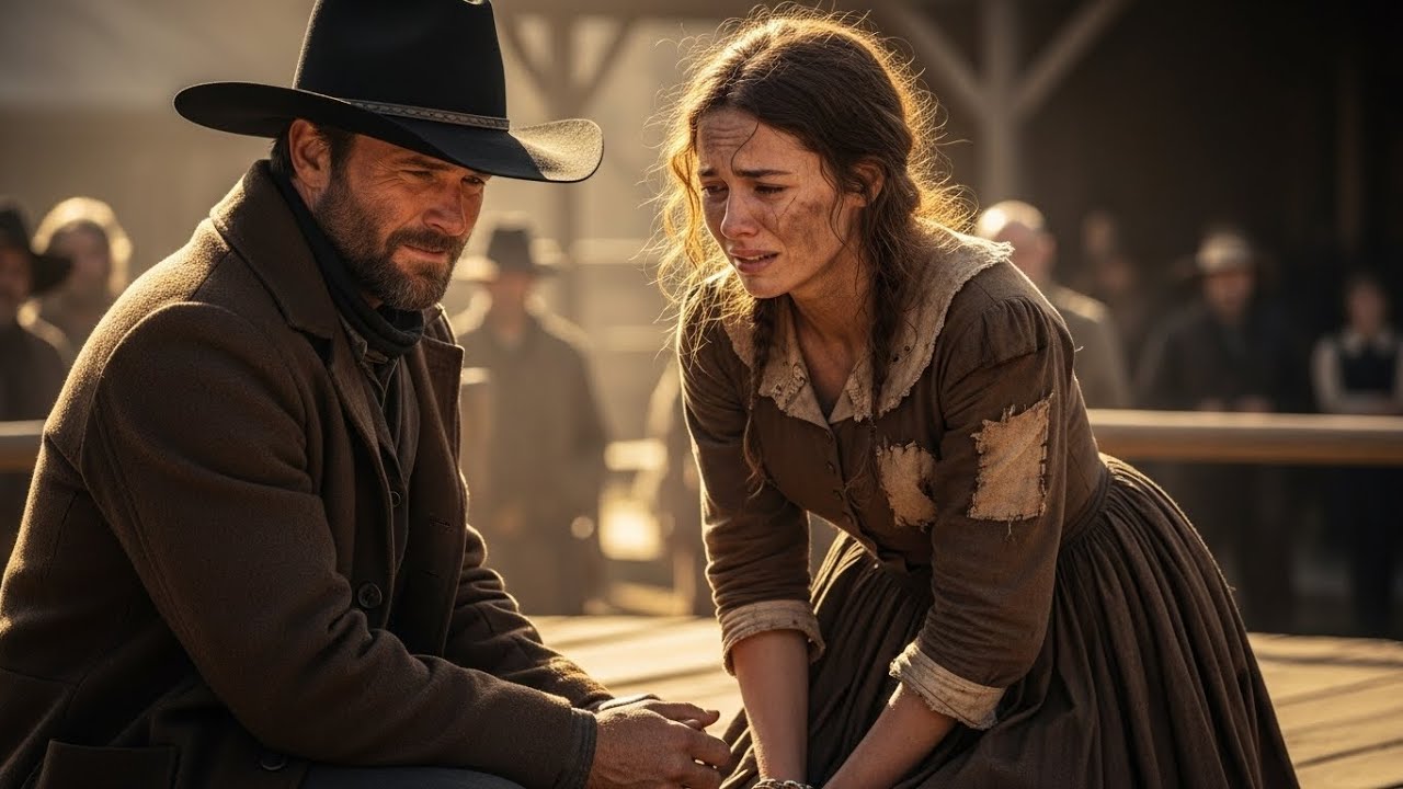 She Was the Last Bride Left at Auction — Until a Lone Cowboy Said, “I’ll Take Her”
