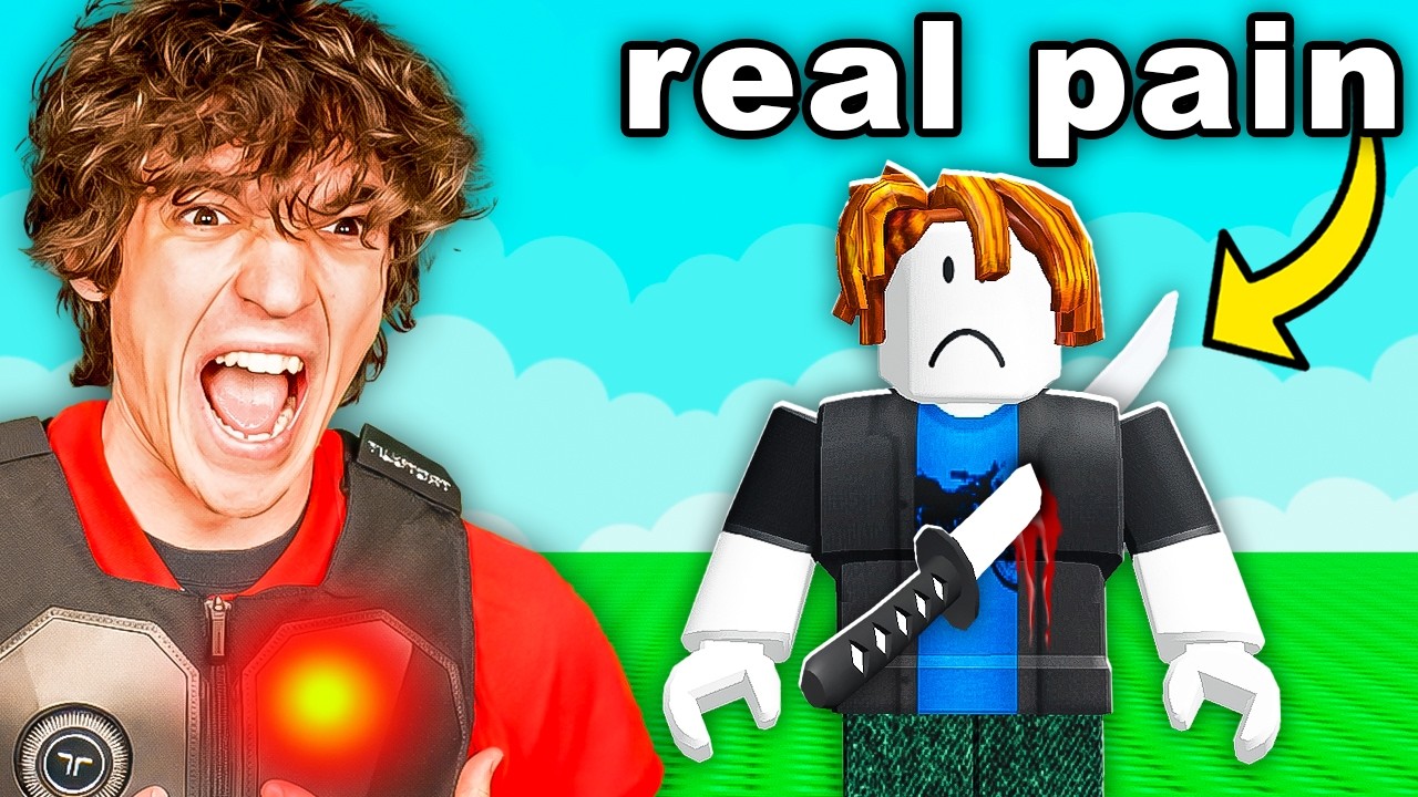 Fooling My Friend With REAL LIFE PAIN In Roblox!