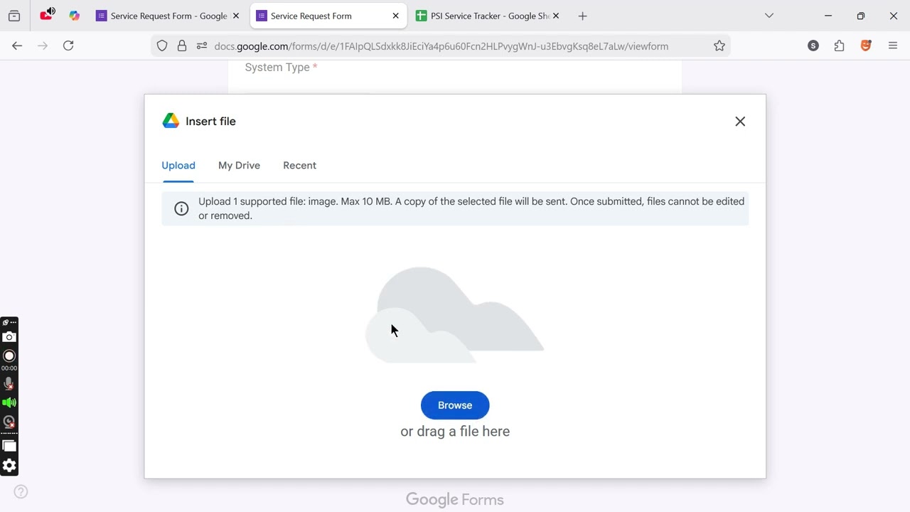 Service Request Tracker