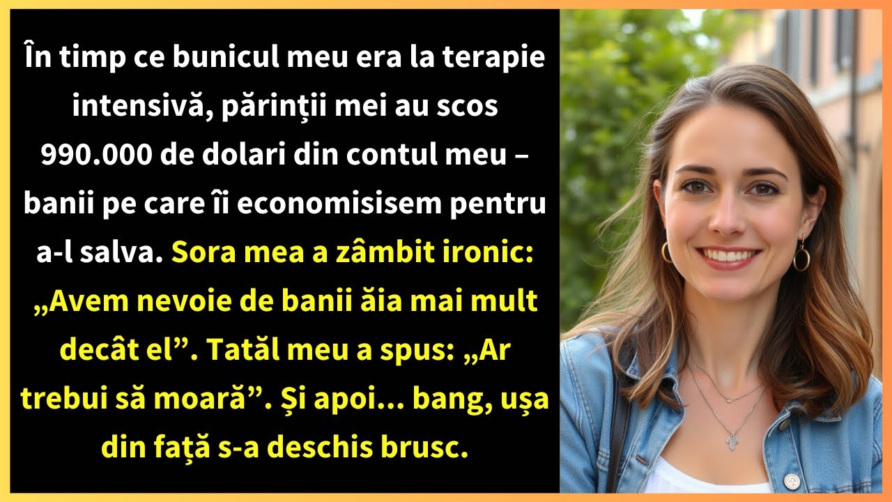 În timp ce bunicul meu era la terapie intensivă, părinții mei au scos 990.000 de dolari din contul