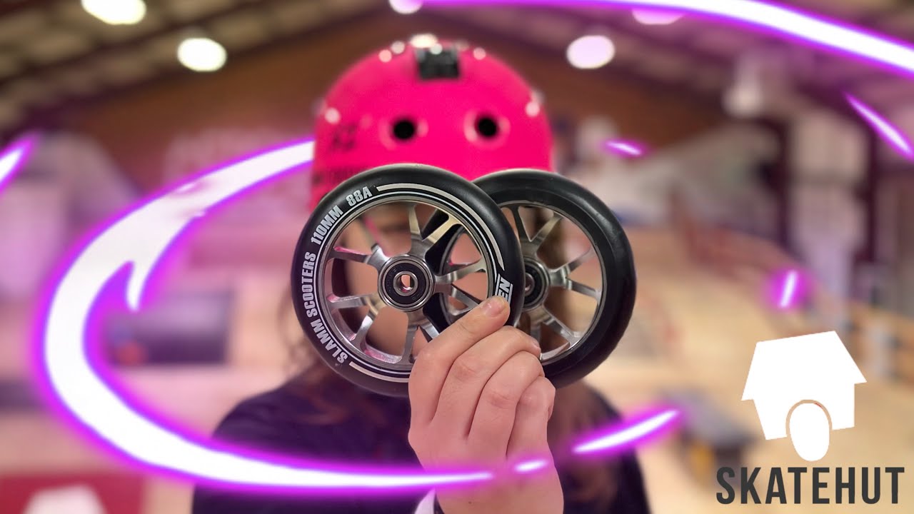 SkateHuts most affordable pro scooter wheel! Review/ride.
