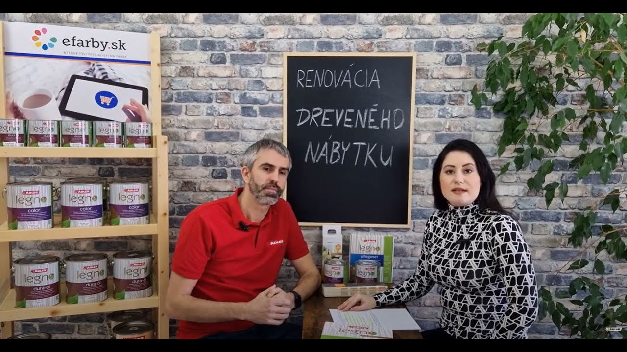 Renovace dřevěn&eacute;ho n&aacute;bytku s produkty ADLER