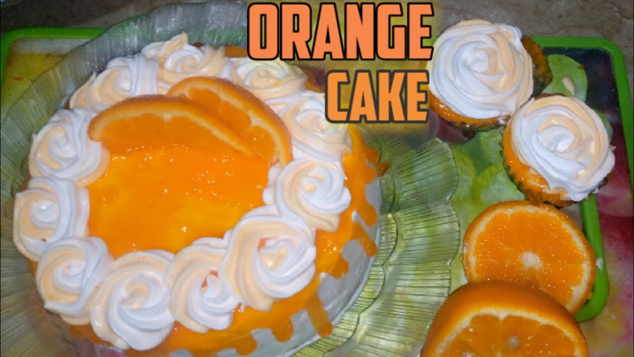 Orange cake recipe|soft orange sponge cake recipe|without oven