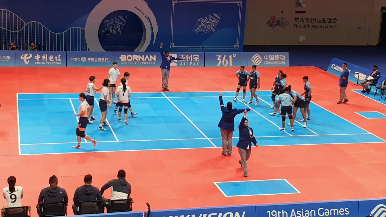 KOREA vs INDIA Hangzhou asian game kabaddi women (other side)