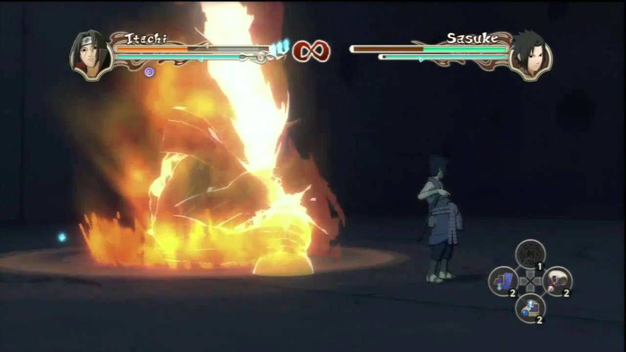Ultimate Ninja Storm 2 Итачи Движения