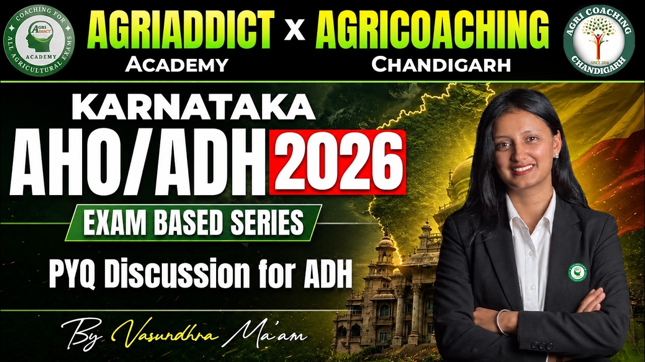 Karnataka AHO/ADH 2026 Exam Preparation | PYQ Discussion (Class - 7) by Vasundhra Ma'am
