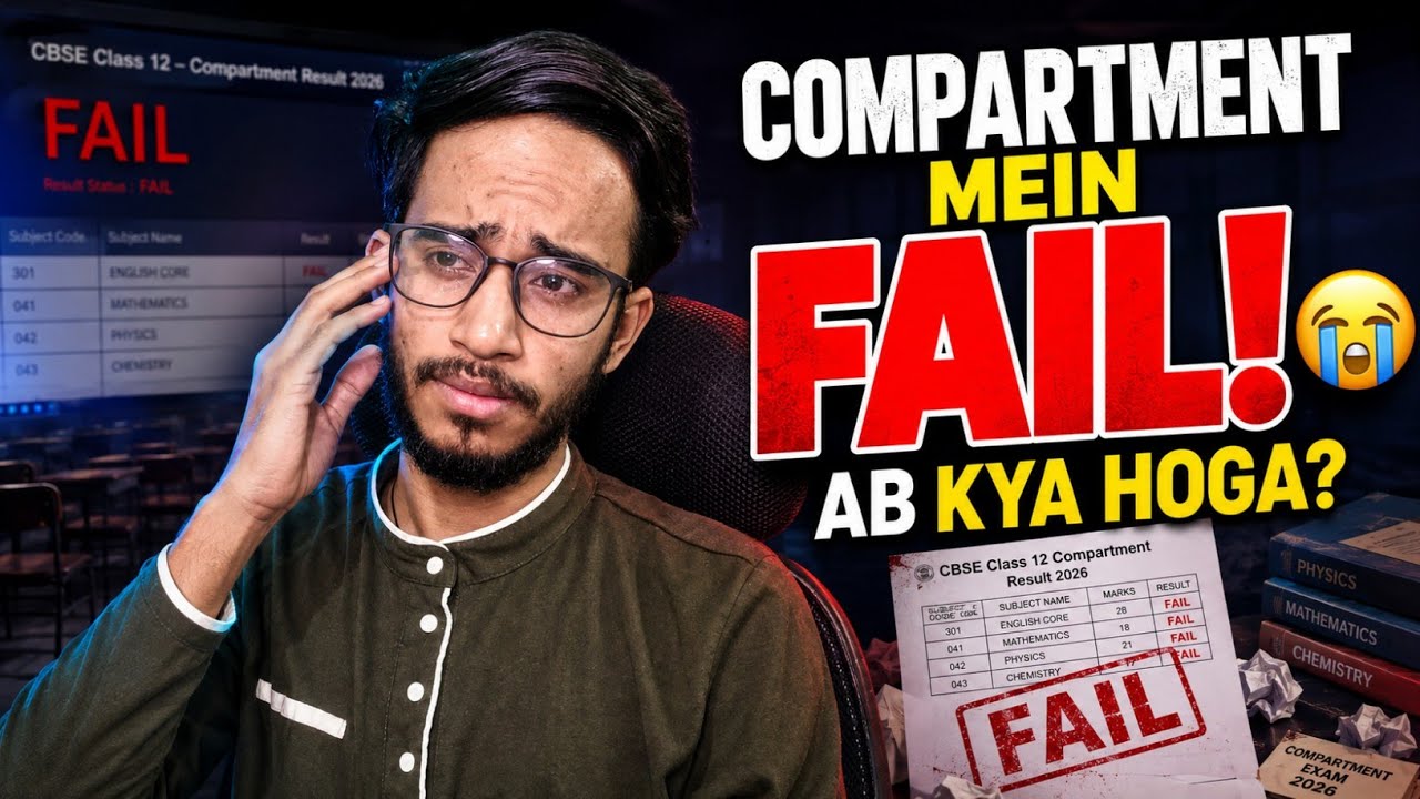 😭😭Failed In Compartment Exam 2026 CBSE Class 12th - अब क्या होगा ?