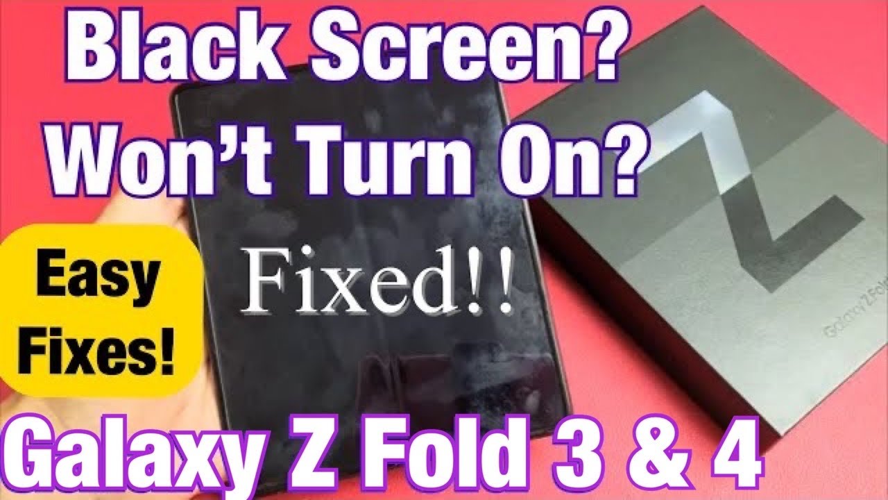 Galaxy Z Fold 3 и 4: чёрный экран, не включается? Простые решения!