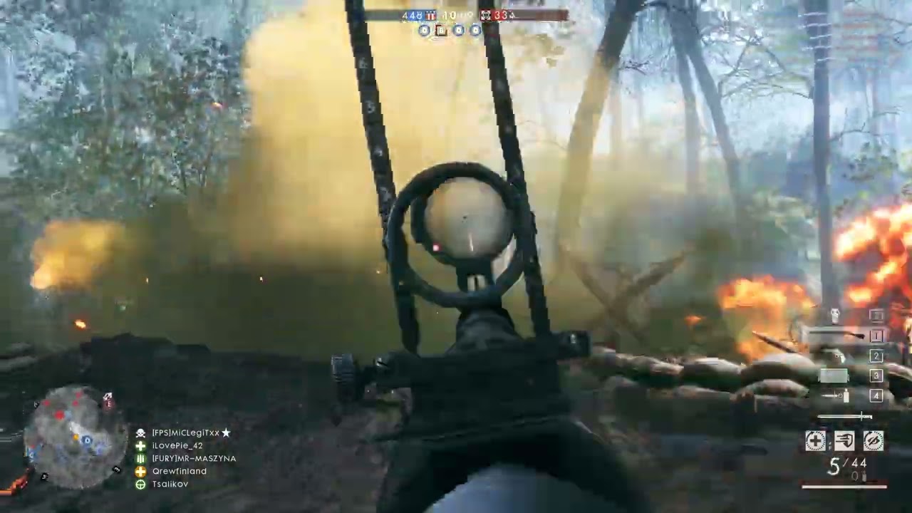 Battlefield 1 Argonne forest over 105 kills !