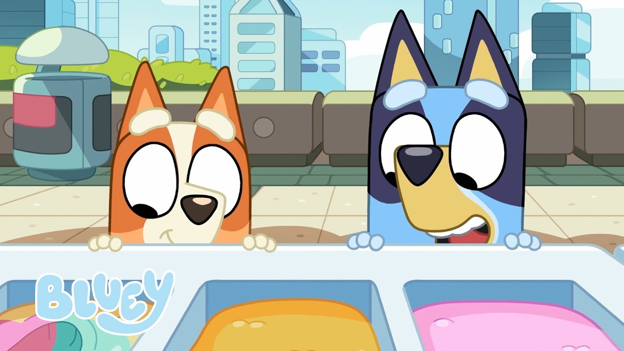 Choosing Ice Cream! 🍦 💛  🩷 | Bluey Food Moments | Season 2 Highlight | Bluey