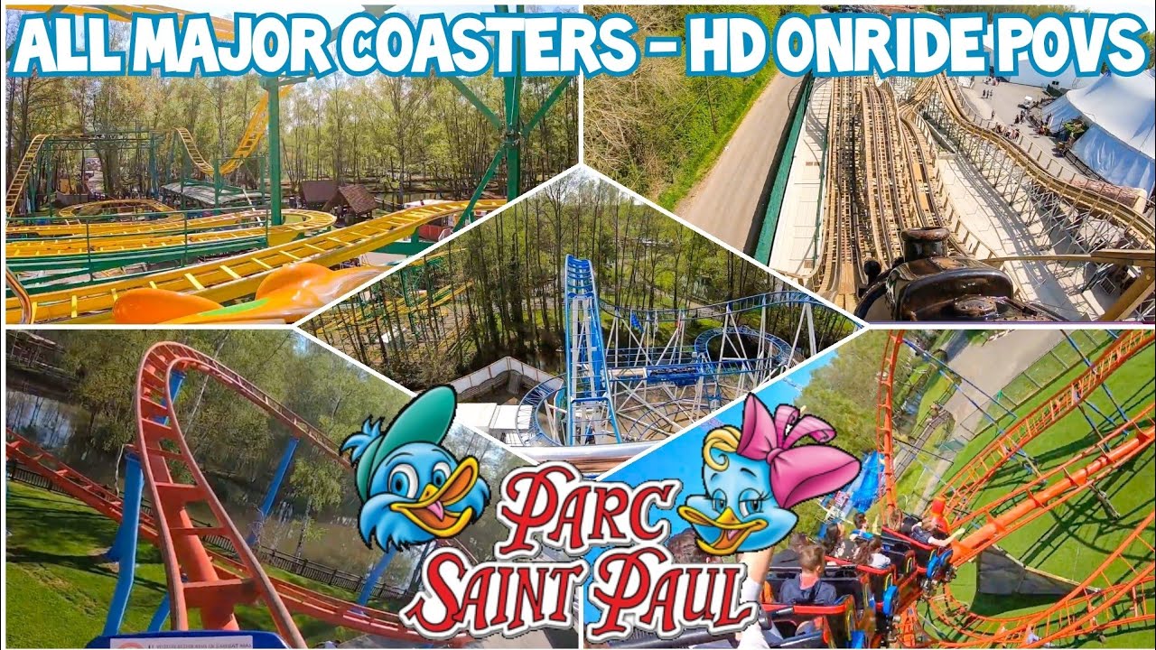 Parc Saint Paul - All Major Coasters On-Ride HD POVs