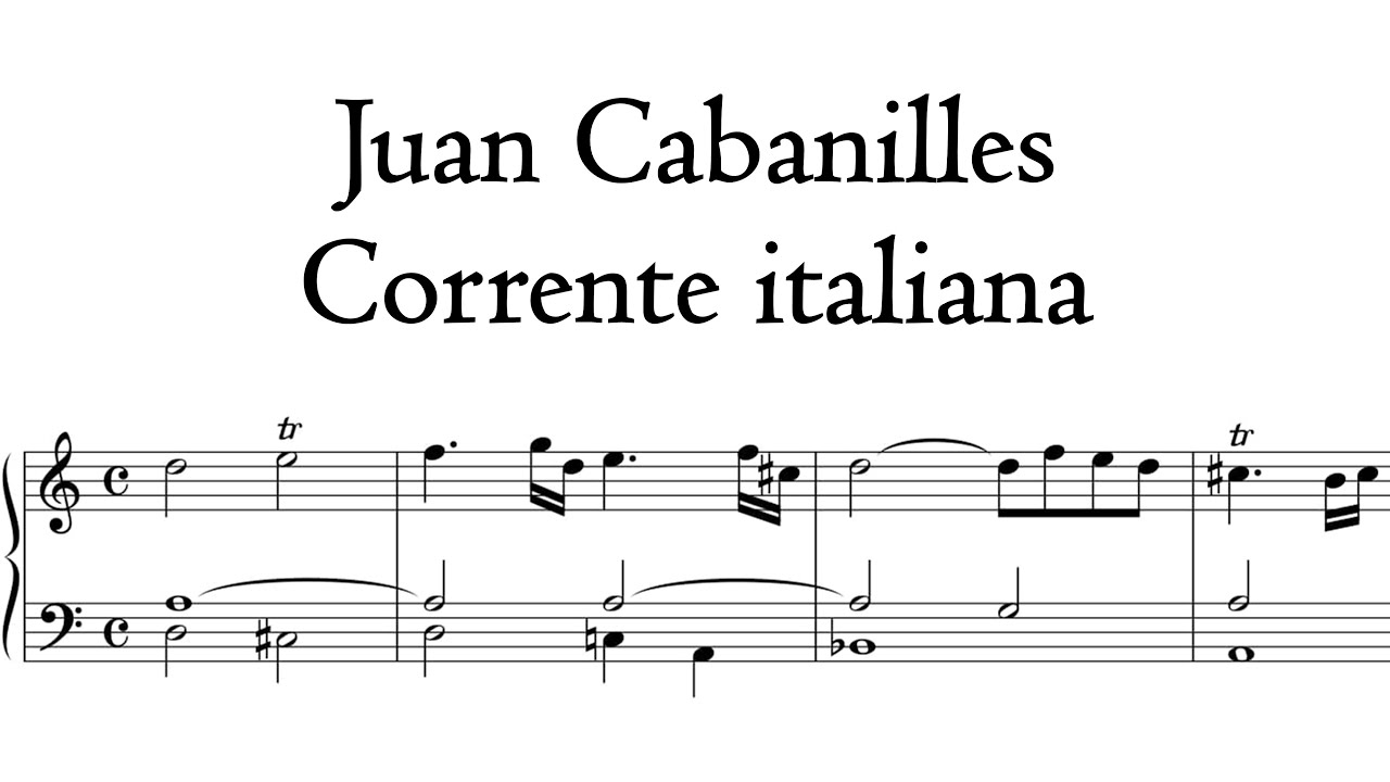 Cabanilles - Corrente italiana - Metzler organ, Poblet, Hauptwerk