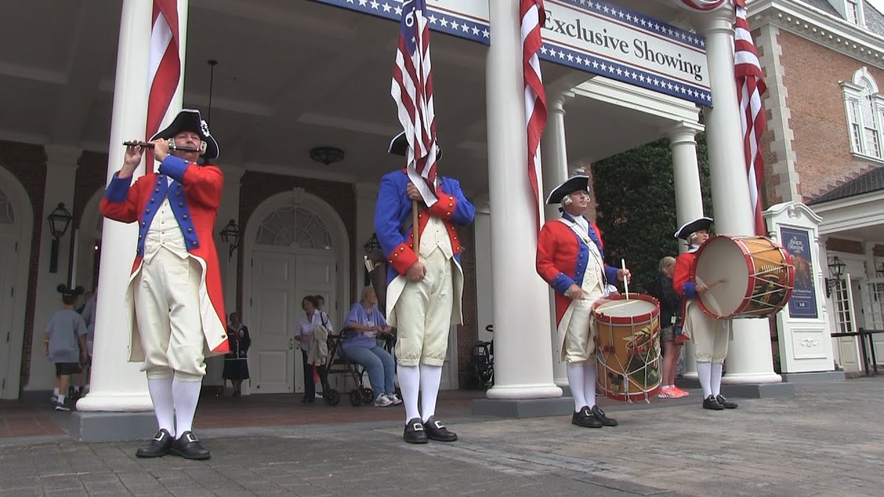 Spirit of America Fife & Drum Corps at Epcot's World Showcase