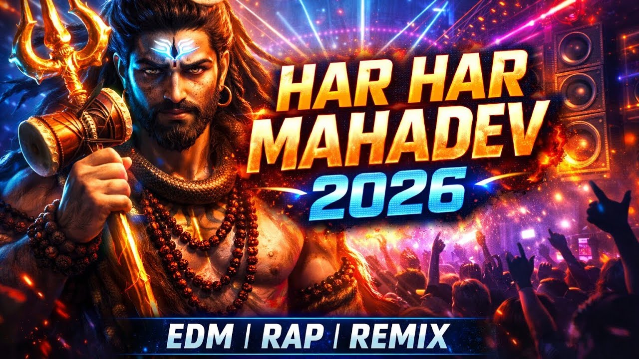 🔥 Har Har Mahadev 2026 | Bholenath Bhakti Remix | EDM Rap Shiva Song