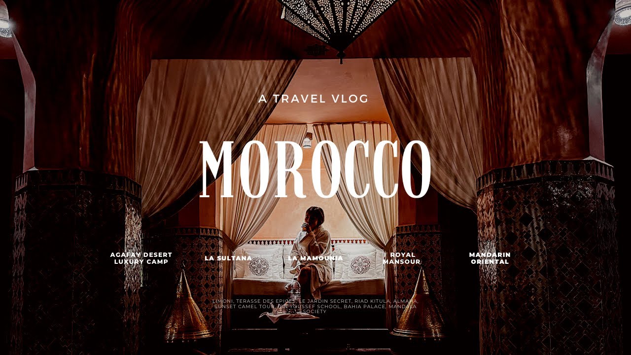 [Morocco] Marrakech travel vlog🐪 Agafay desert luxury camp🏜, la mamounia, riad tour, royal mansour