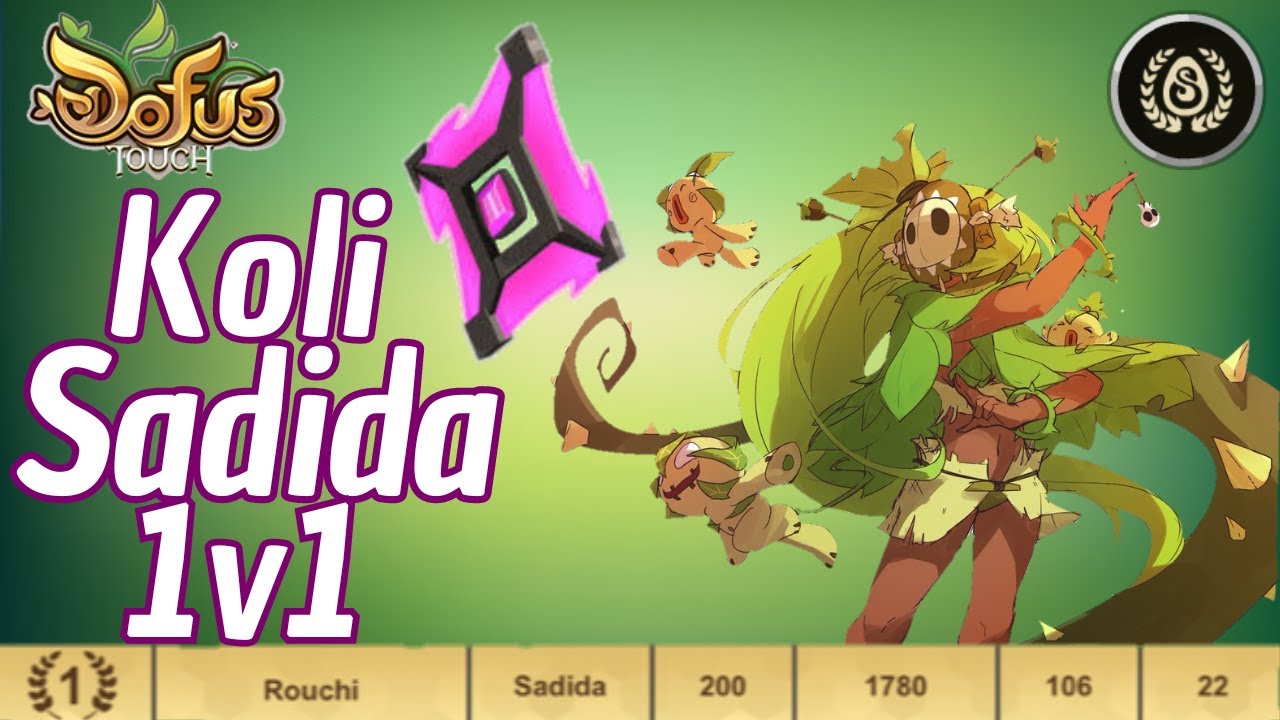 Dofus Touch - Sadida: l'art de la patience en koli 1v1 + concour !!! [Rouchi]