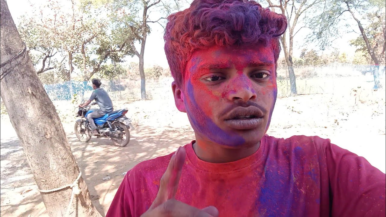 Holi celebrate at home 🫟
