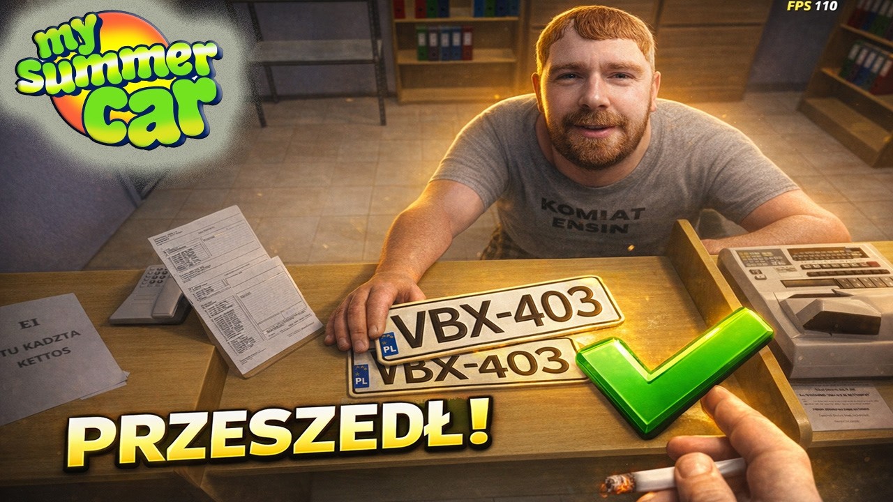 TABLICE REJESTRACYJNE czyli MY SUMMER CAR - Gameplay No Commentary