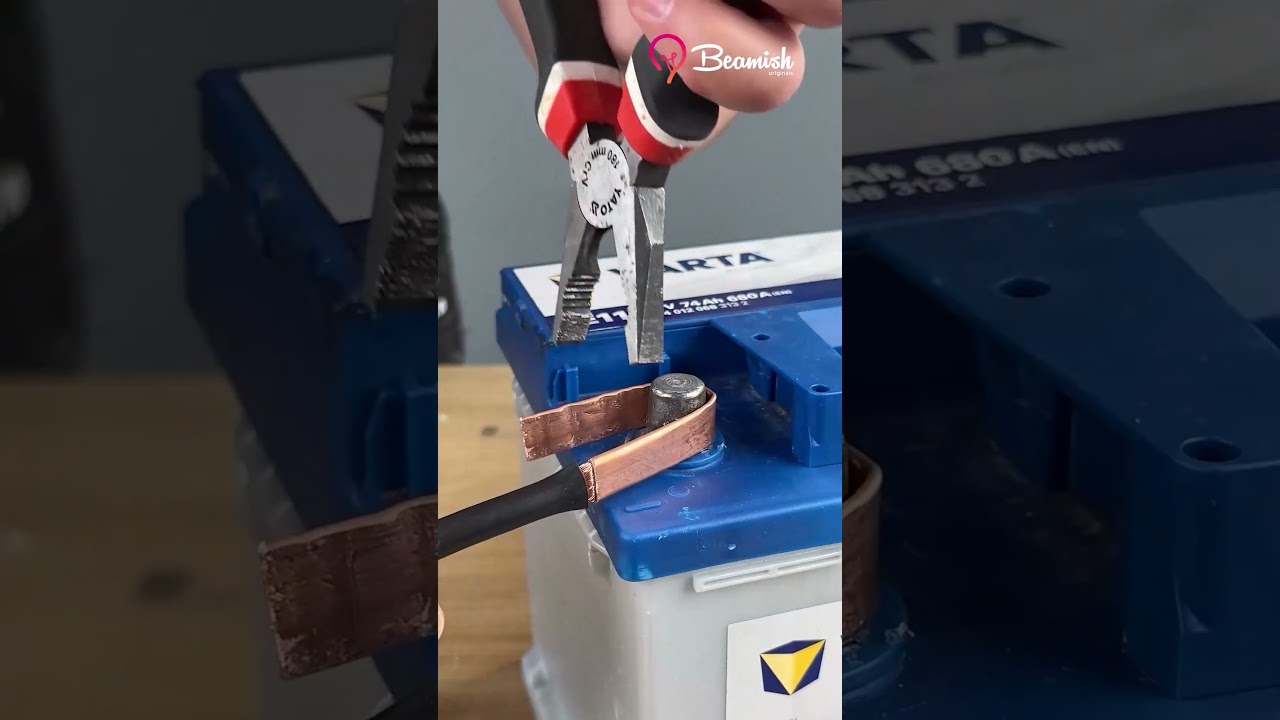 Battery cable connection trick #battery #connection #hacks
