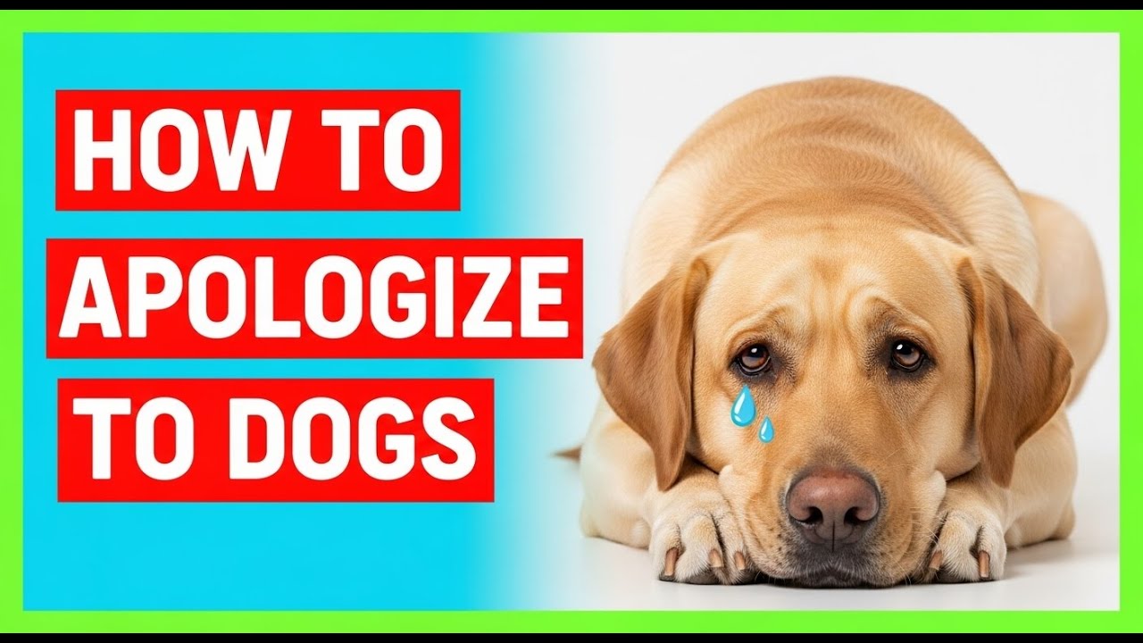 How to Apologize to Your Dog (Yes, It Actually Works)