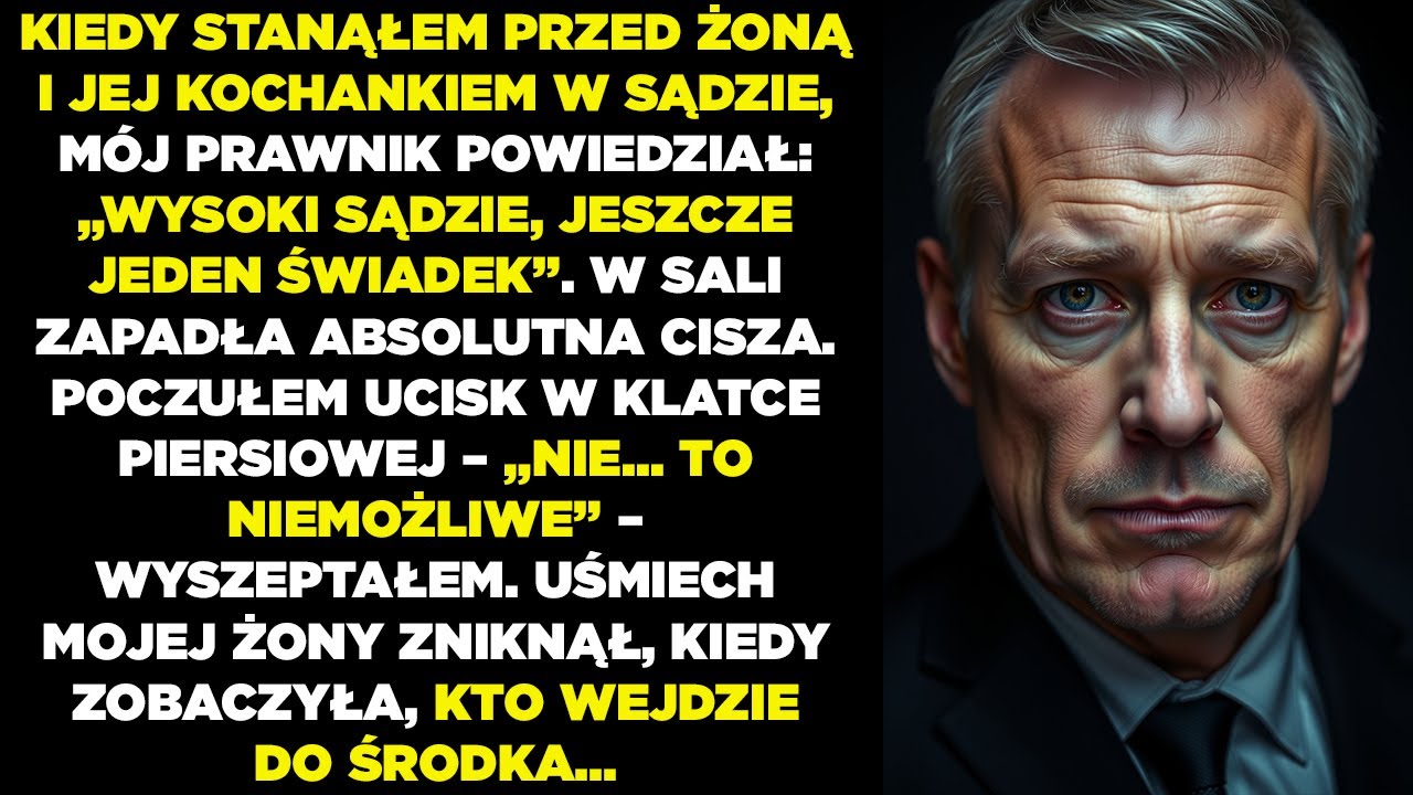 Kiedy „Niespodziewany Świadek” wszedł na salę sądową, moja żona i jej adwokat zbladli