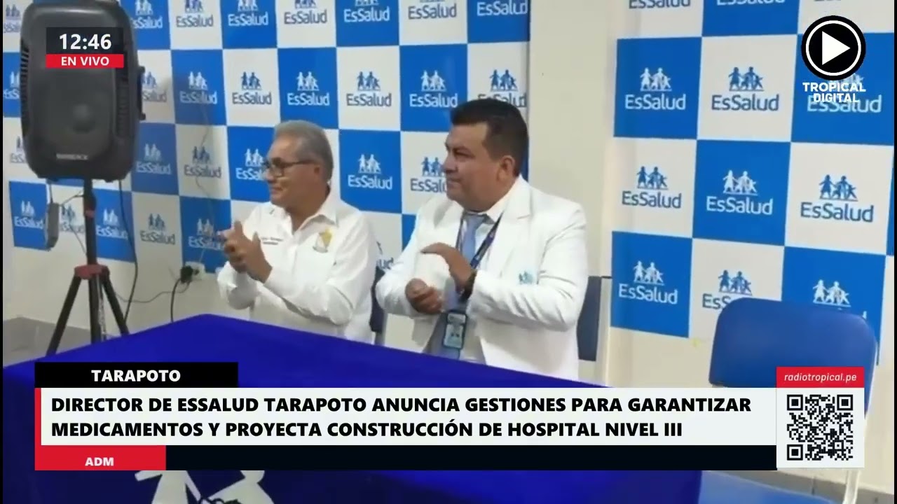 Director de ESSALUD Tarapoto anuncia gestiones para garantizar medicamentos