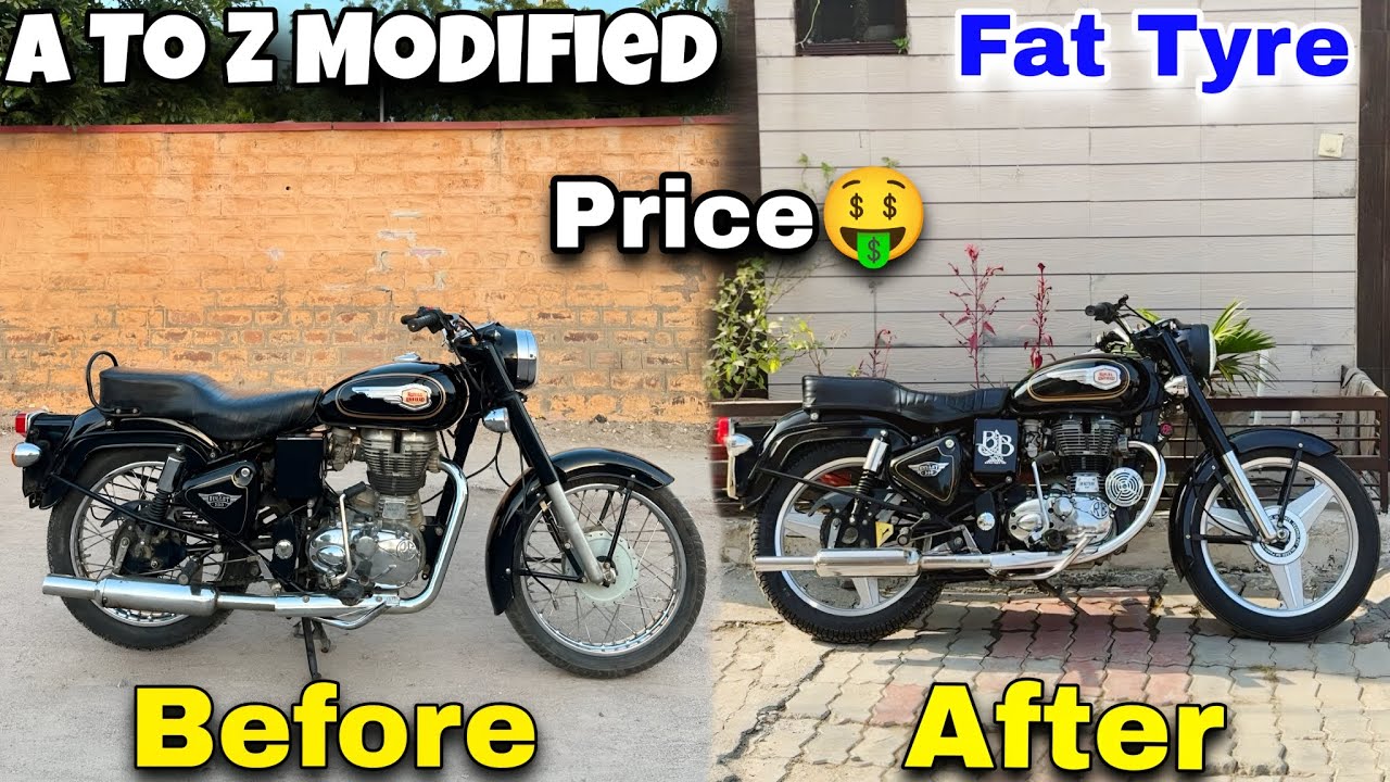Bullet Modified 🤩 Fat Tyre, Alloy Wheels