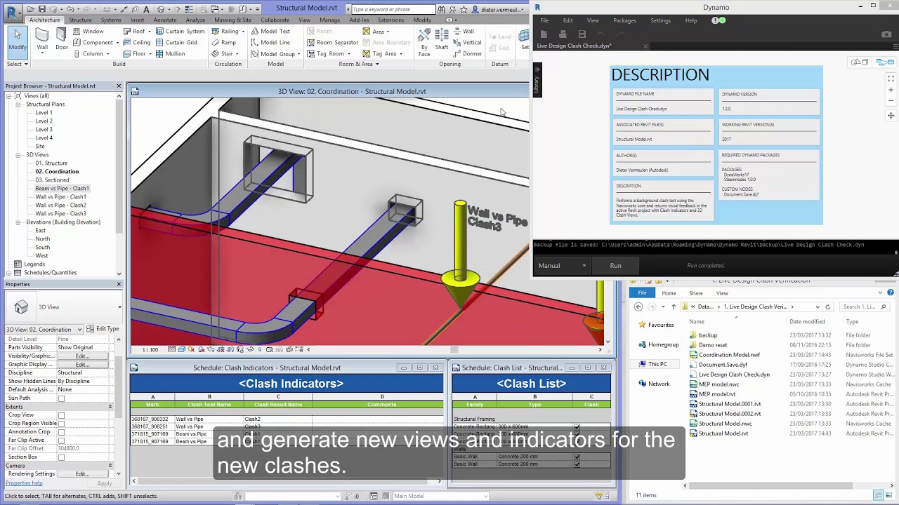 Revit, Dynamo and Navisworks for better MEP Coordination