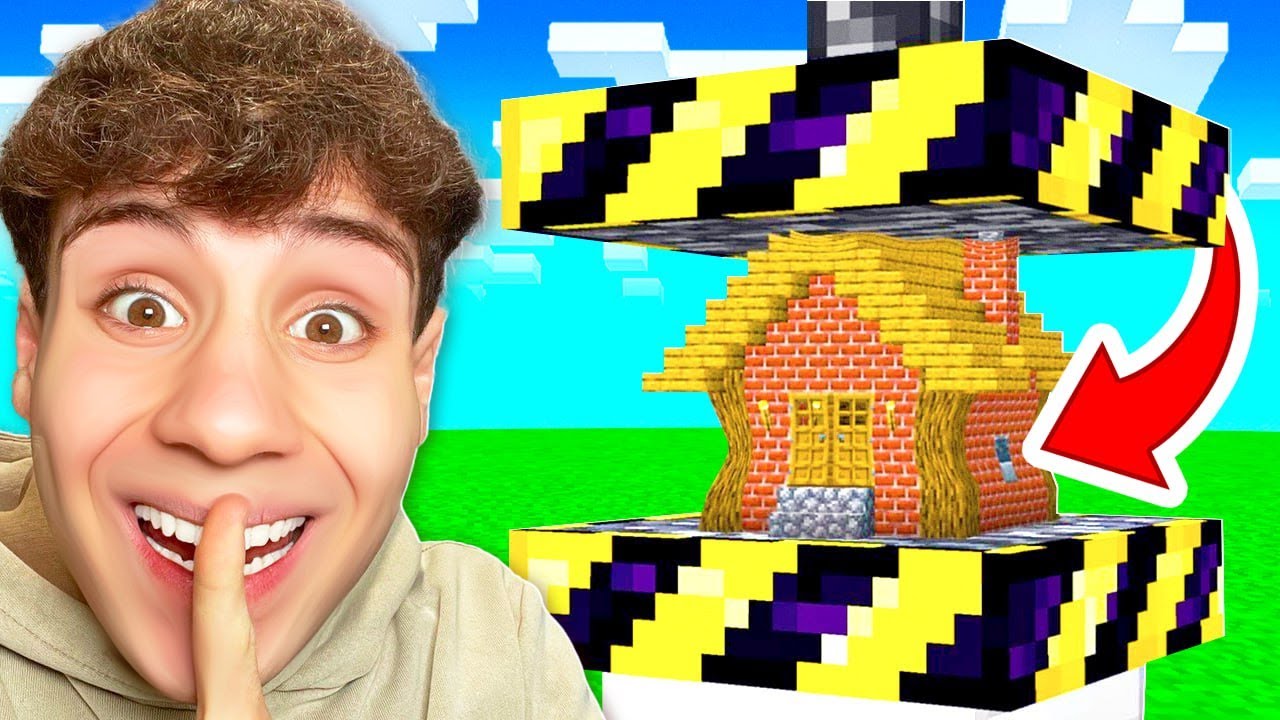 HO SCHIACCIATO SEGRETAMENTE la CASA del MIO AMICO in MINECRAFT&hellip;