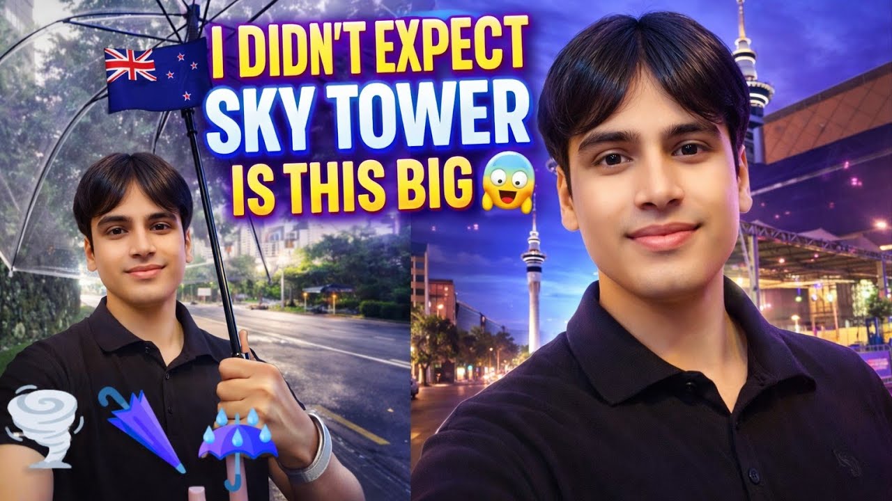  First day in New Zealand 🇳🇿  | Exploring Auckland & Sky Tower!!vlog series 1/15.