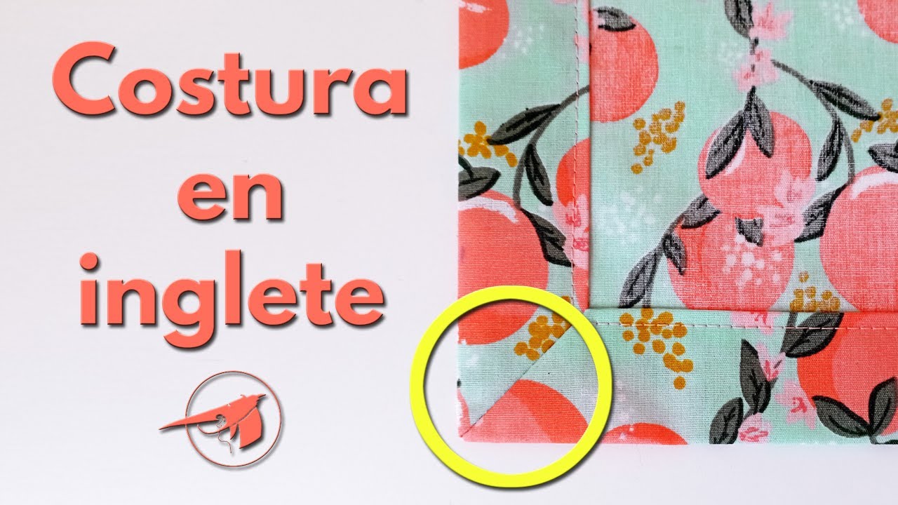 C&oacute;mo coser una esquina en inglete para manteles y servilletas