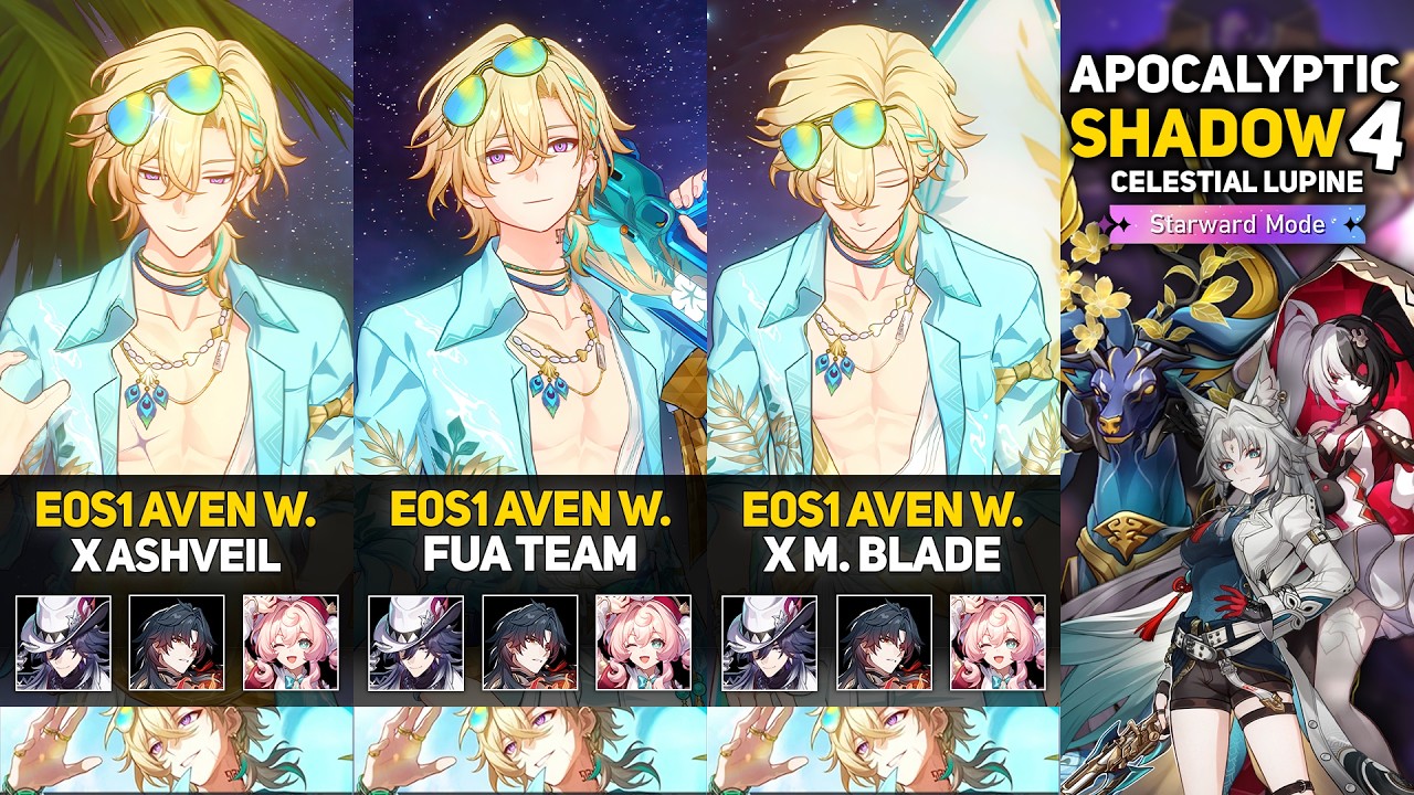 NEW! Aventurine &bull; Waveflair FUA Team | Apocalyptic Shadow 4 Starward Mode | Honkai: Star Rail 4.5