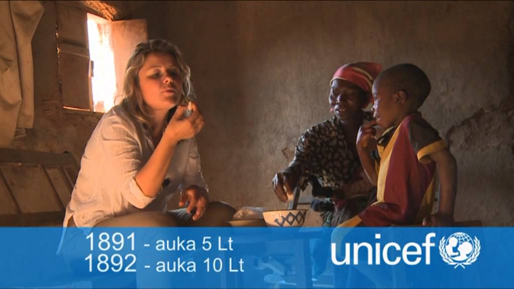 UNICEF Beata Nicholson ragauja ko&scaron;ę