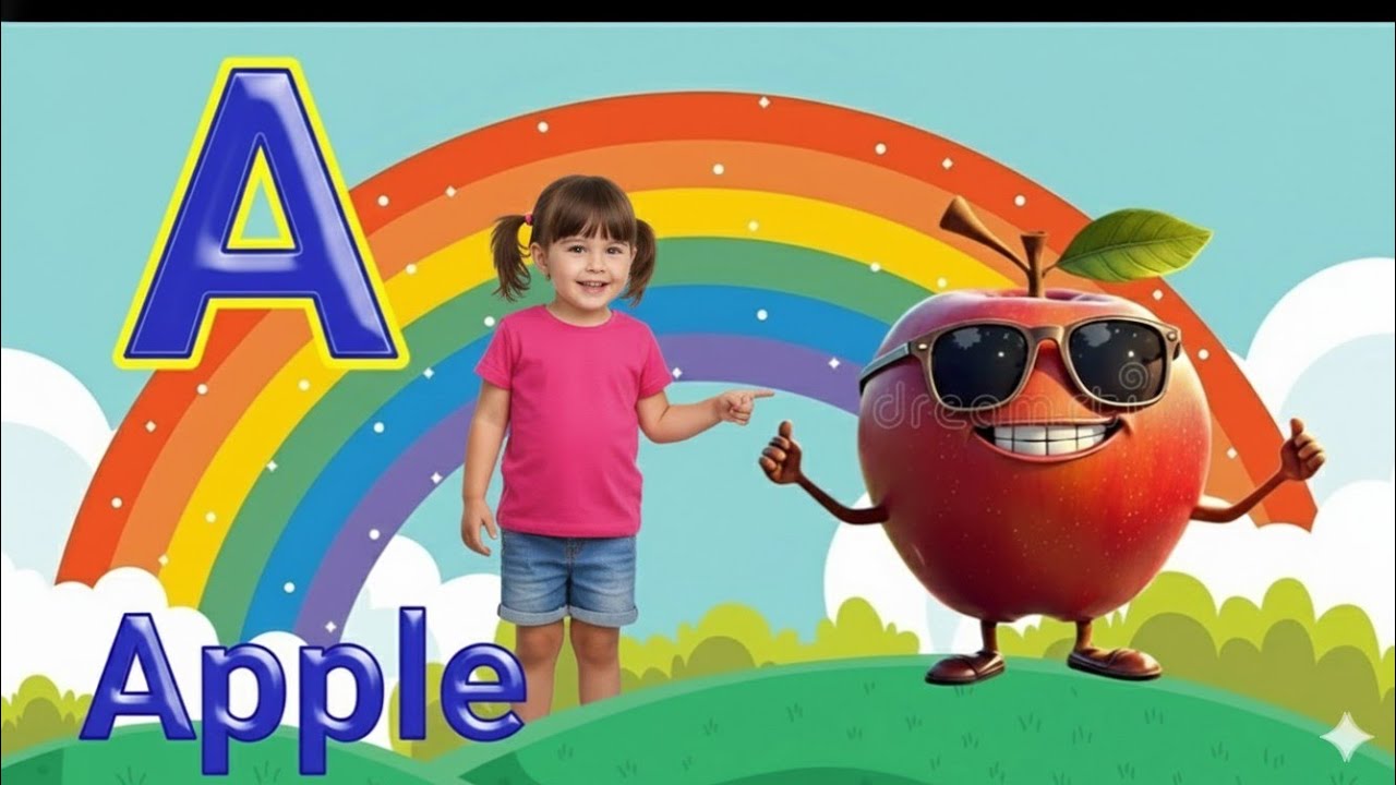 A for Apple 🍎 | ABC Song for Kids | Learn Alphabet