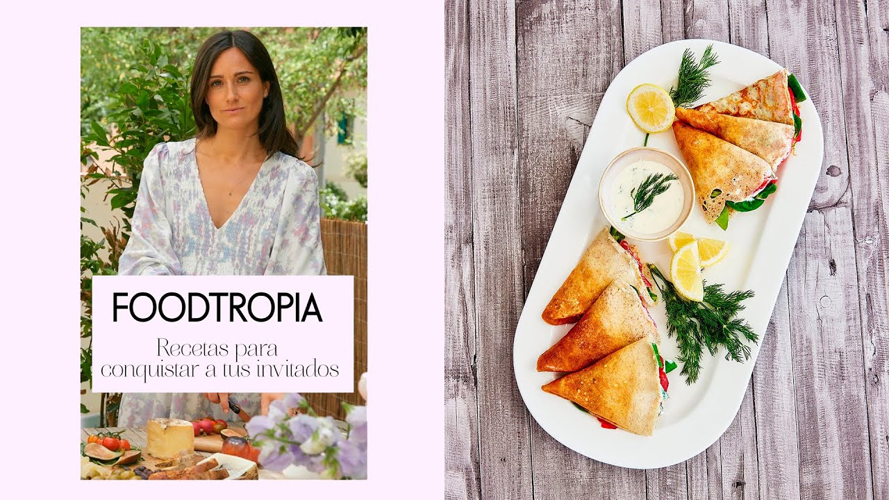 Receta de minicrepes de salmón marinado en remolacha, por Foodtropia | Elle Gourmet España