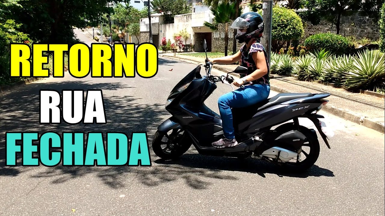 COMO FAZER RETORNO EM RUA ESTREITA COM A MOTO AUTOMÁTICA