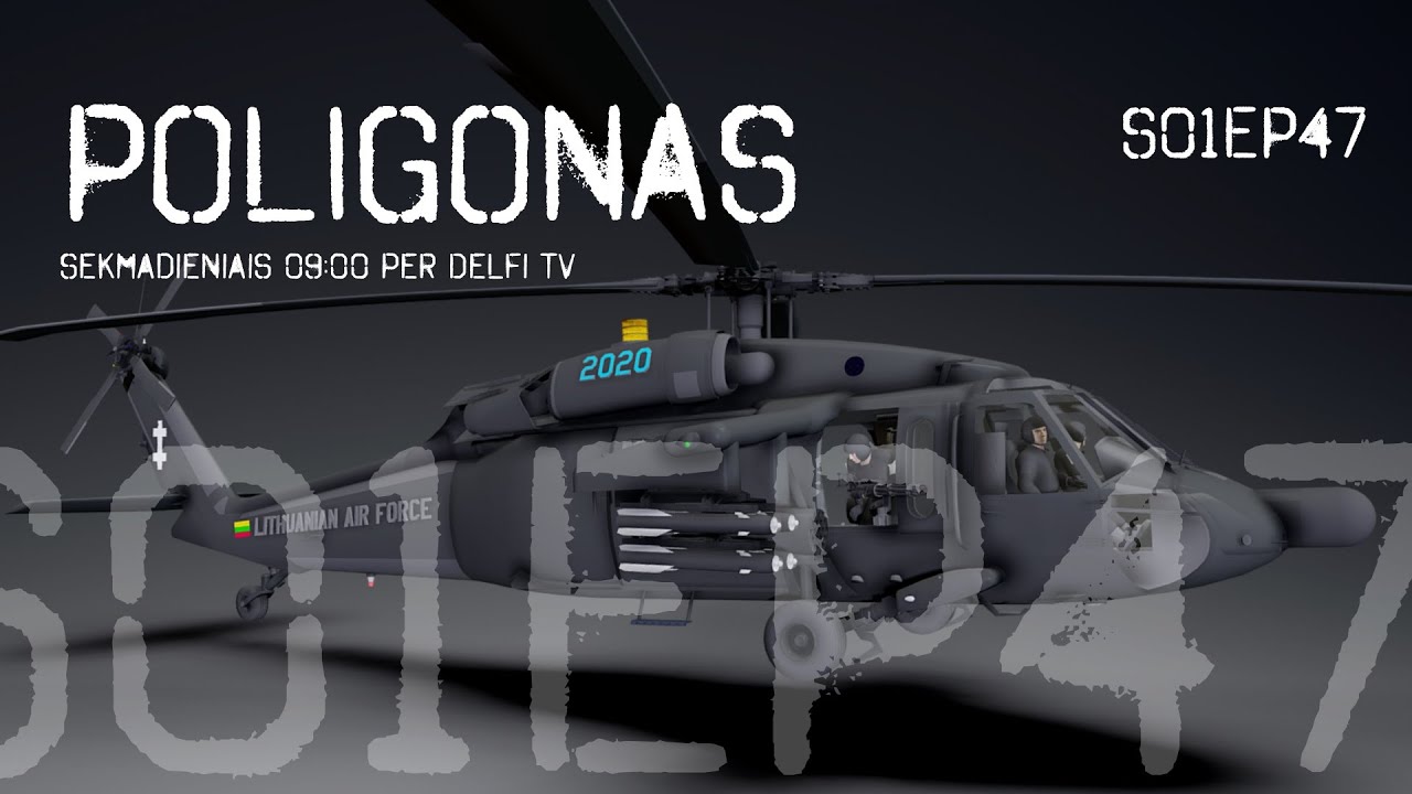 Poligonas. „Black Hawk“ pristatymas į Lietuvą ir pokalbis su Karinių oro pajėgų vadu