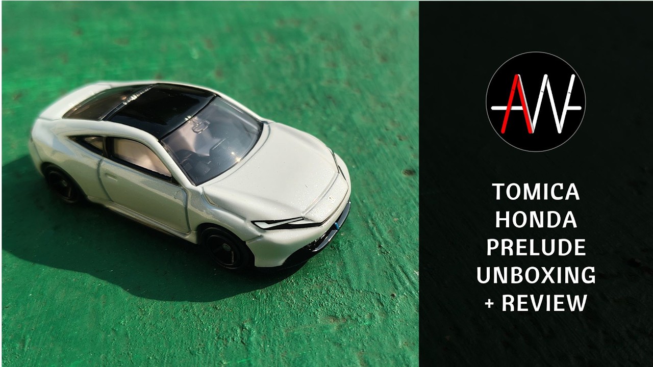 Гибридный спортивный автомобиль? Распаковка и обзор модели Tomica Honda Prelude.