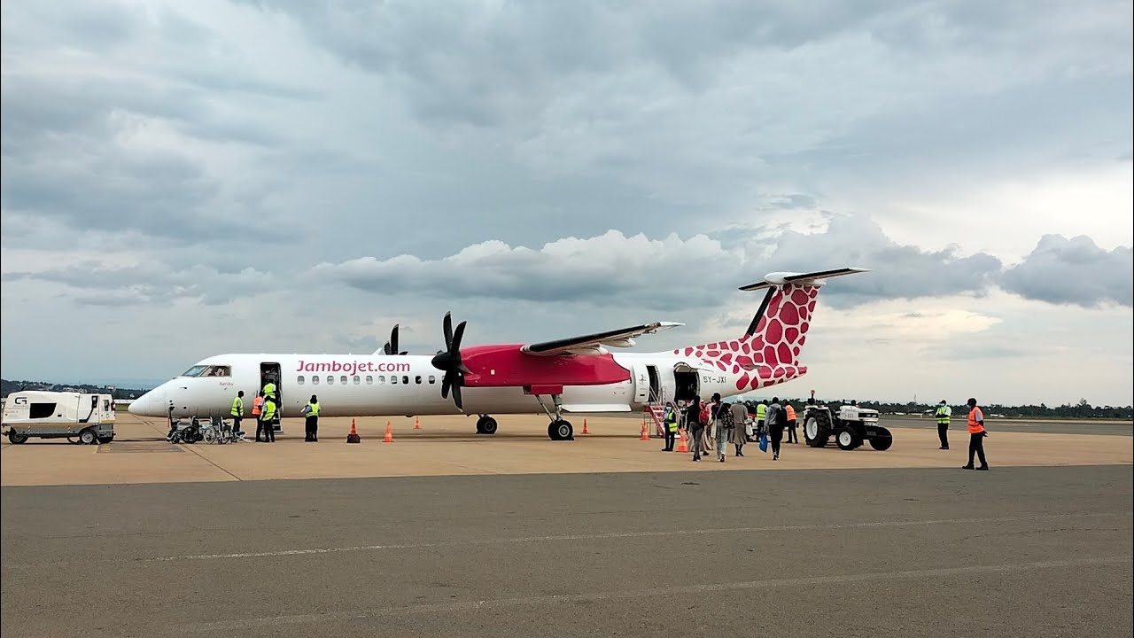 Flying from Kisumu to Nairobi with Jambojet