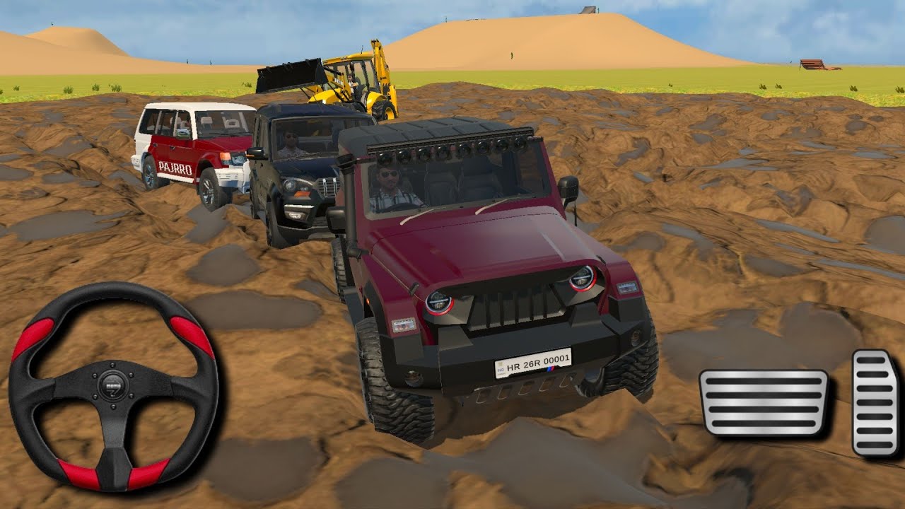 Rescue Pajero in mud ?? #youtube #gaming #cartoon #cartoon #viral #trending #comedy #gamer #youtuber