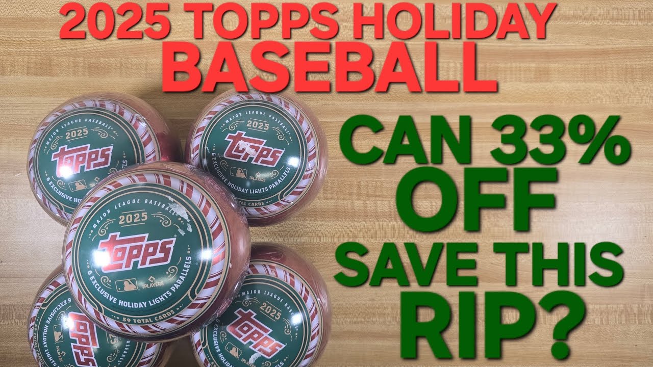 Does a Hefty Discount Make these Worth It? - 2025 Topps Holiday Baseball Hangers, not Bangers.
