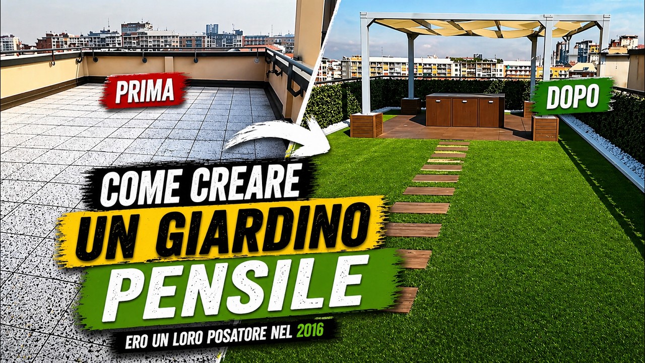 TERRAZZA CON ERBA SINTETICA | MATERIALE LEROY MERLIN