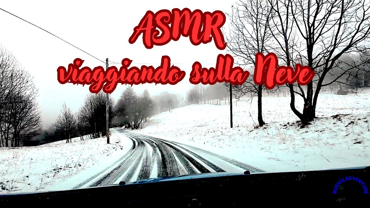 👉ASMR⎮ASCOLTA il suono della macchina sulla neve⎮RILASSATI non pensare a NIENTE! 😴
