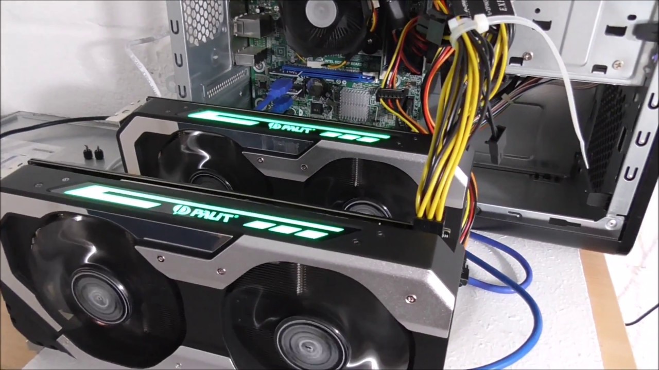 Ethereum 49Mh/s 2xGTX 1060 6GB budget mining build plus watts at plug