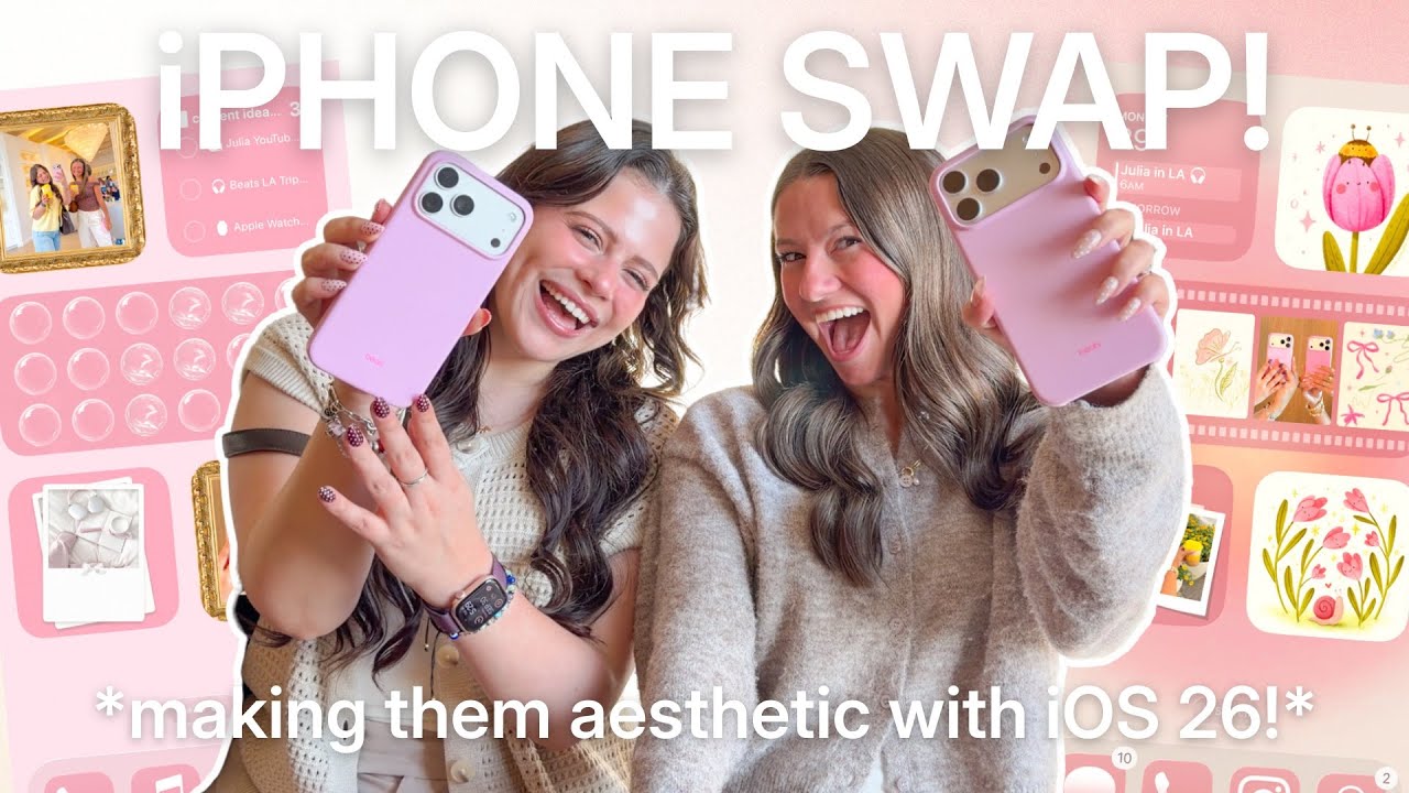 ОБМЕНЯЮ iPhone и делаю их эстетичными с MaybeHeilly!! 📱✨💗 *Настройка iOS 26*
