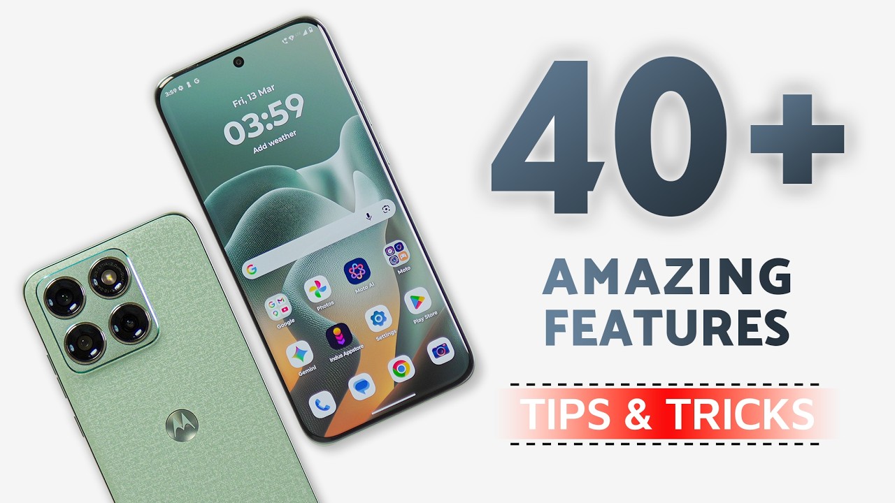 Motorola Edge 70 Fusion Tips & Tricks | 40+ Special Features - TechRJ