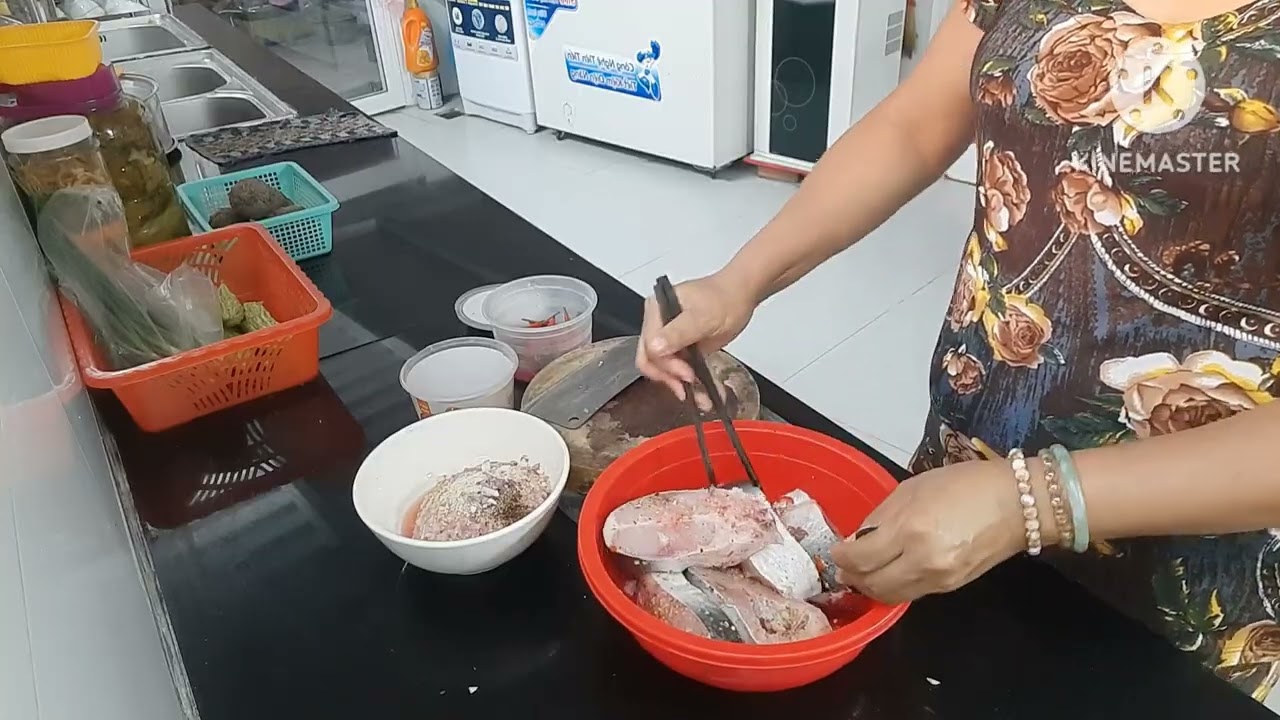 Cá bông lau,canh khoai mỡ 